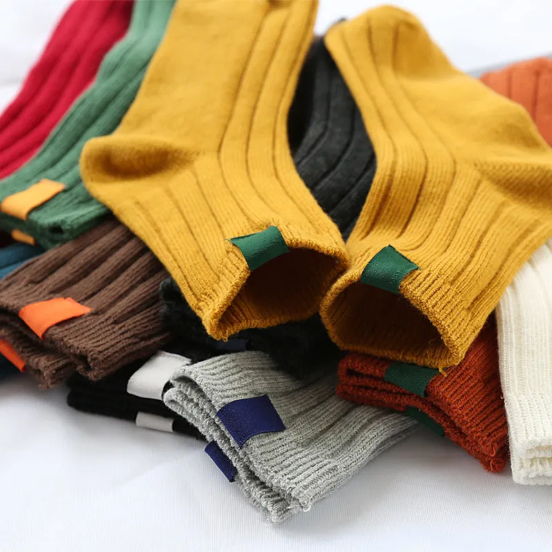 1Pair Warm Women Socks Striped 3D Socks Autumn Winter Style Christmas Winter Socks For Woman Female Funny Sock Calcetines Meias