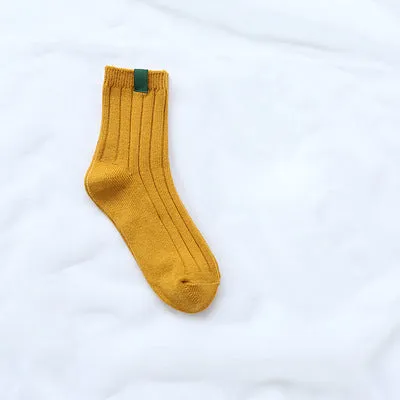 1Pair Warm Women Socks Striped 3D Socks Autumn Winter Style Christmas Winter Socks For Woman Female Funny Sock Calcetines Meias