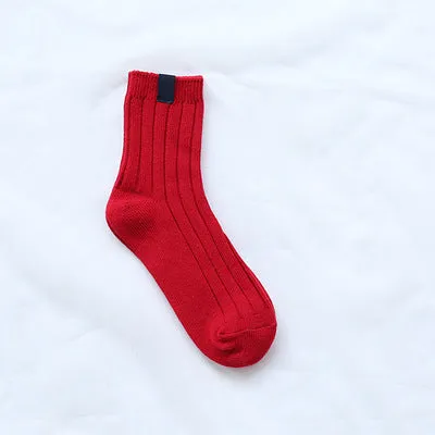 1Pair Warm Women Socks Striped 3D Socks Autumn Winter Style Christmas Winter Socks For Woman Female Funny Sock Calcetines Meias