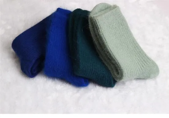 3Pairs Top Quality Winter Rabbit Wool Thickening Warm Socks Women Pure Solid Color Thermal Sock Ultra Thick Female Meias Socks