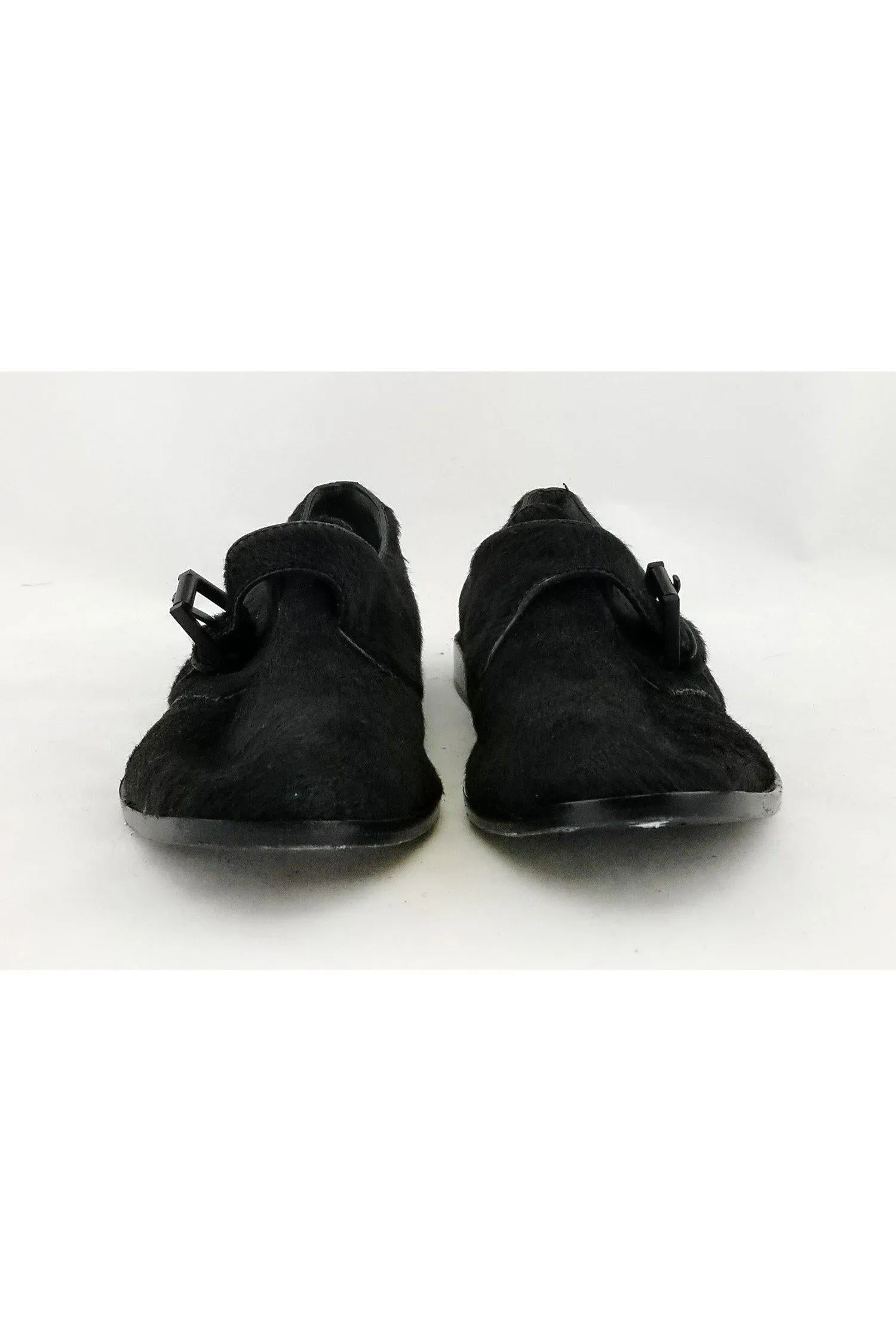 Alexander Wang - Black Calf Hair Buckle Loafers Sz 7