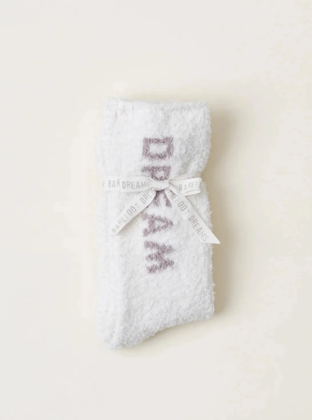 Barefoot Dreams Dream Socks [Cream/Taupe-BDWCC220]