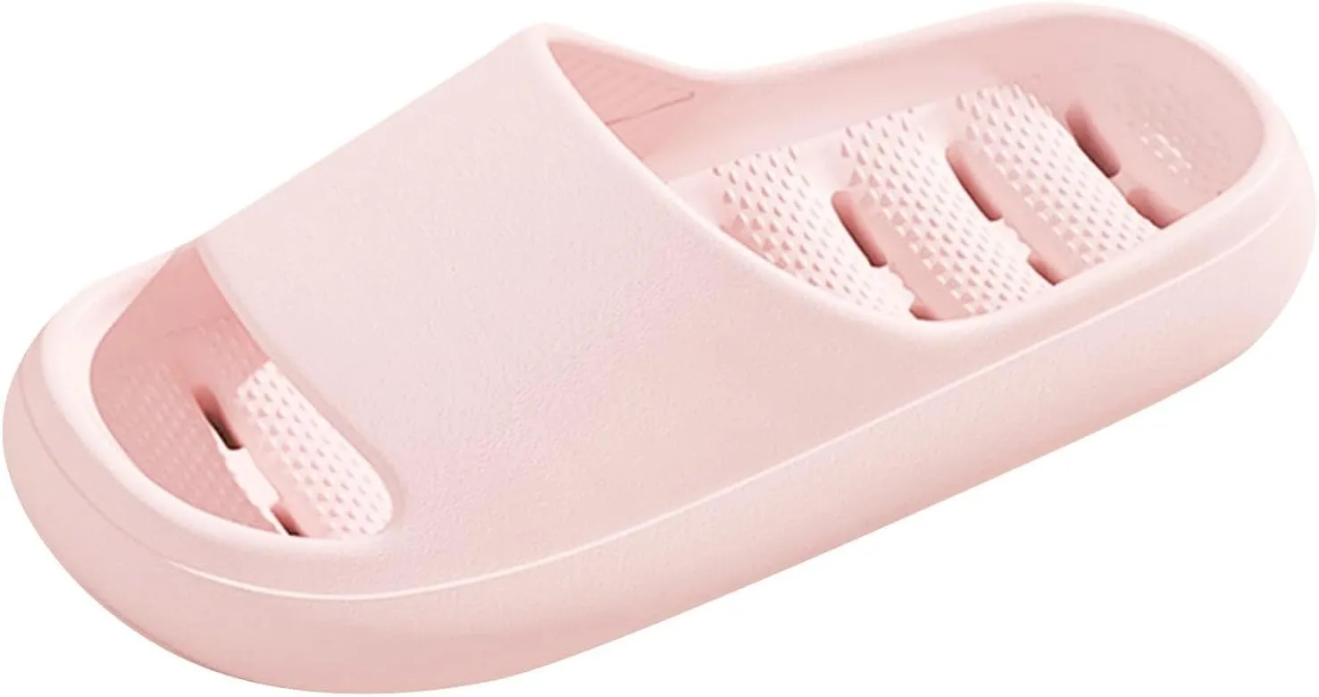 Bath Slippers Womens Sandals with Arch Support Shower Shoes for Living Room Pool Beach Spa Public Showers