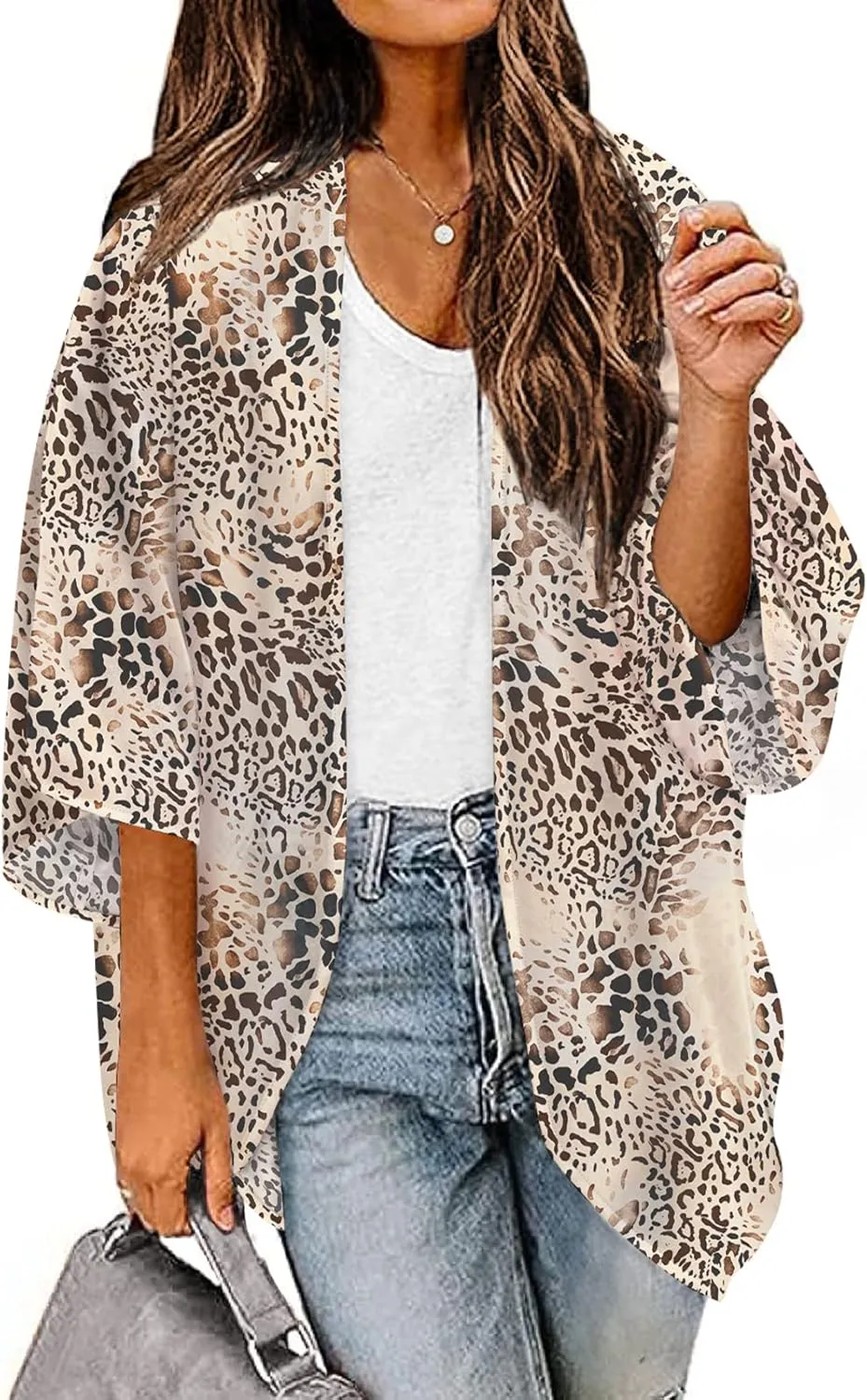 BB&KK Women's Floral Kimono Summer Short Cover Ups Tops