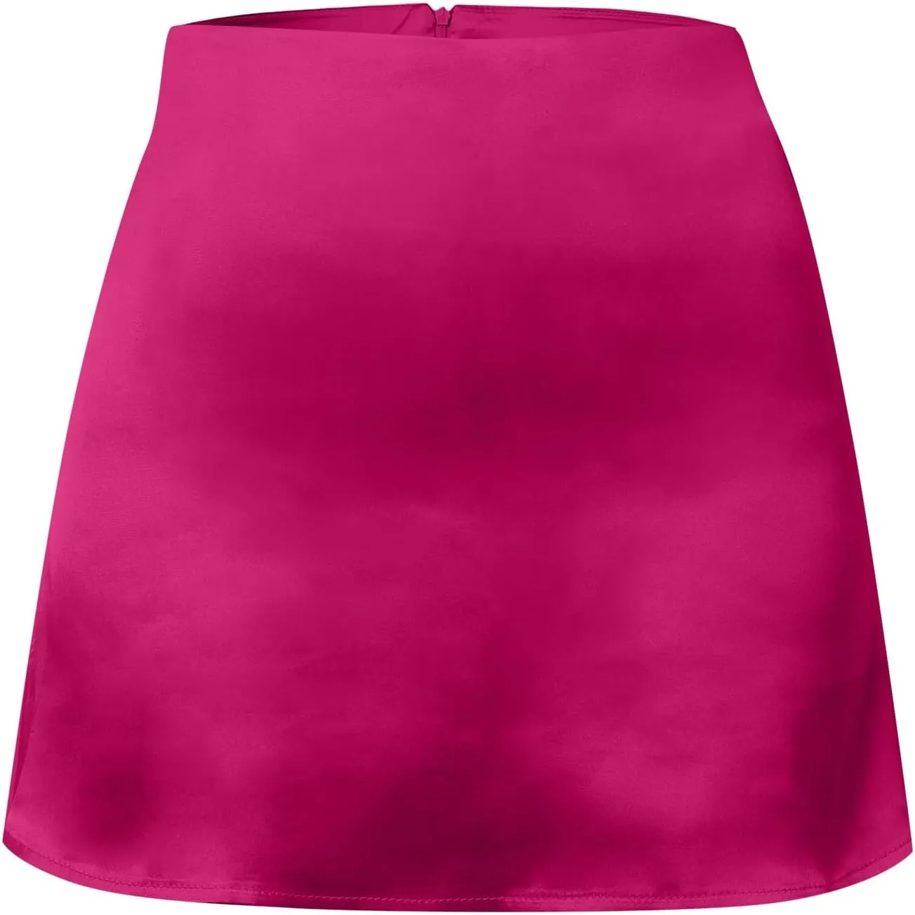 Bed Skirt Full Women's Mini A Line Skirt Skirt High Waist Zipper Satin Ribbon Lined Skirt Skirt Womens Vintage