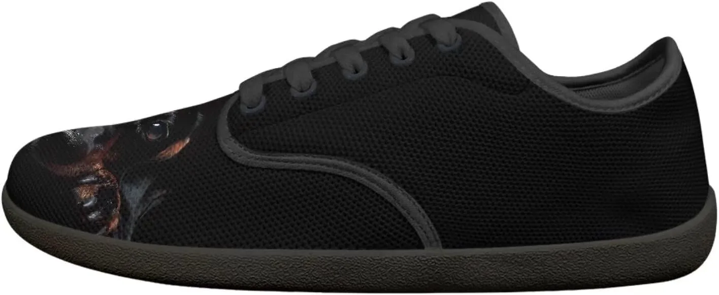 Binienty Lace Up Sneakers for Women Fashion Flats Wide Width Barefoot Zero Drop Shoes Travel Shoe
