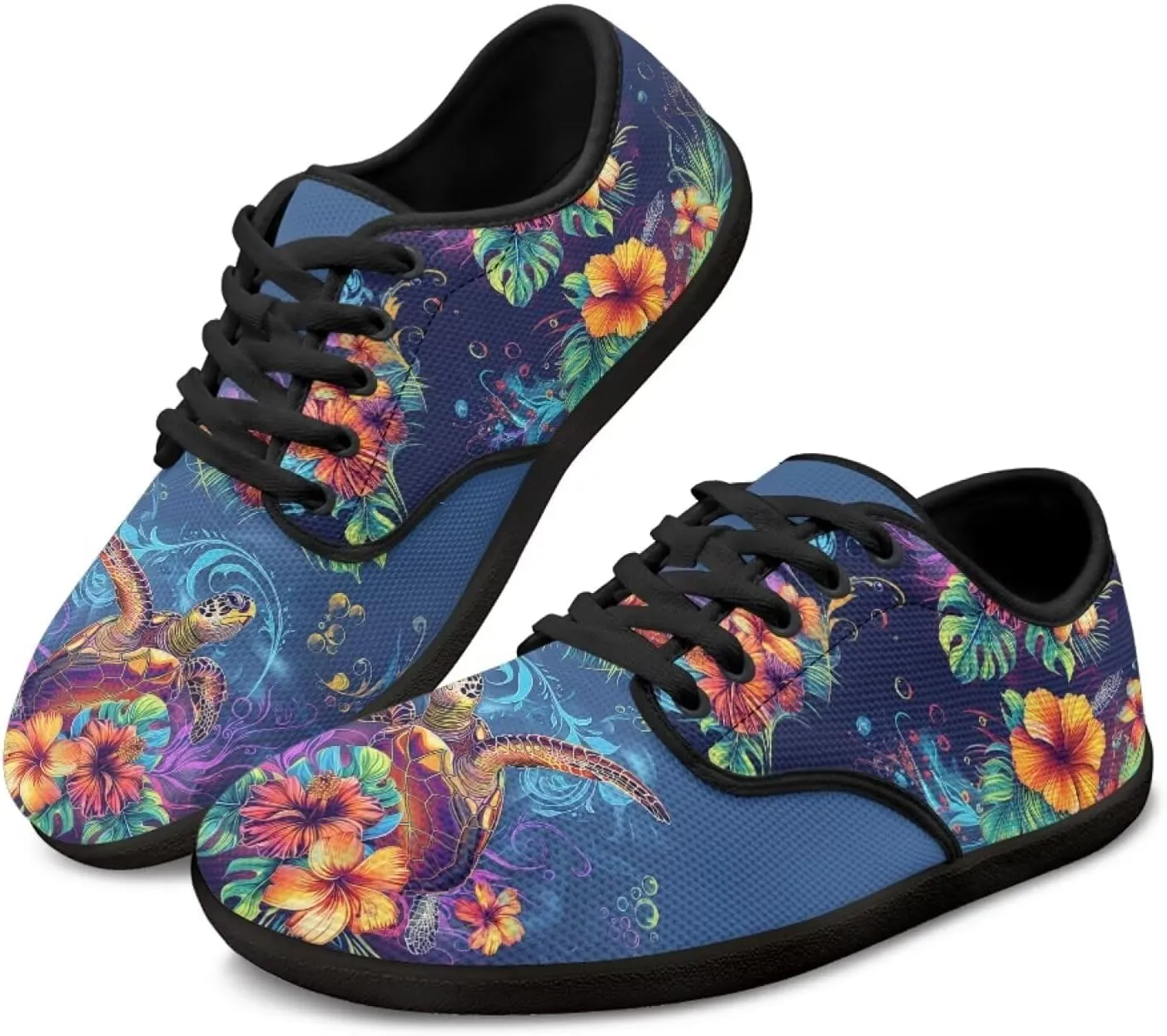 Binienty Womens Barefoot Shoes Fashion Lace Up Walking Sneakers Breathable Low Top Flats for Work Office Daily