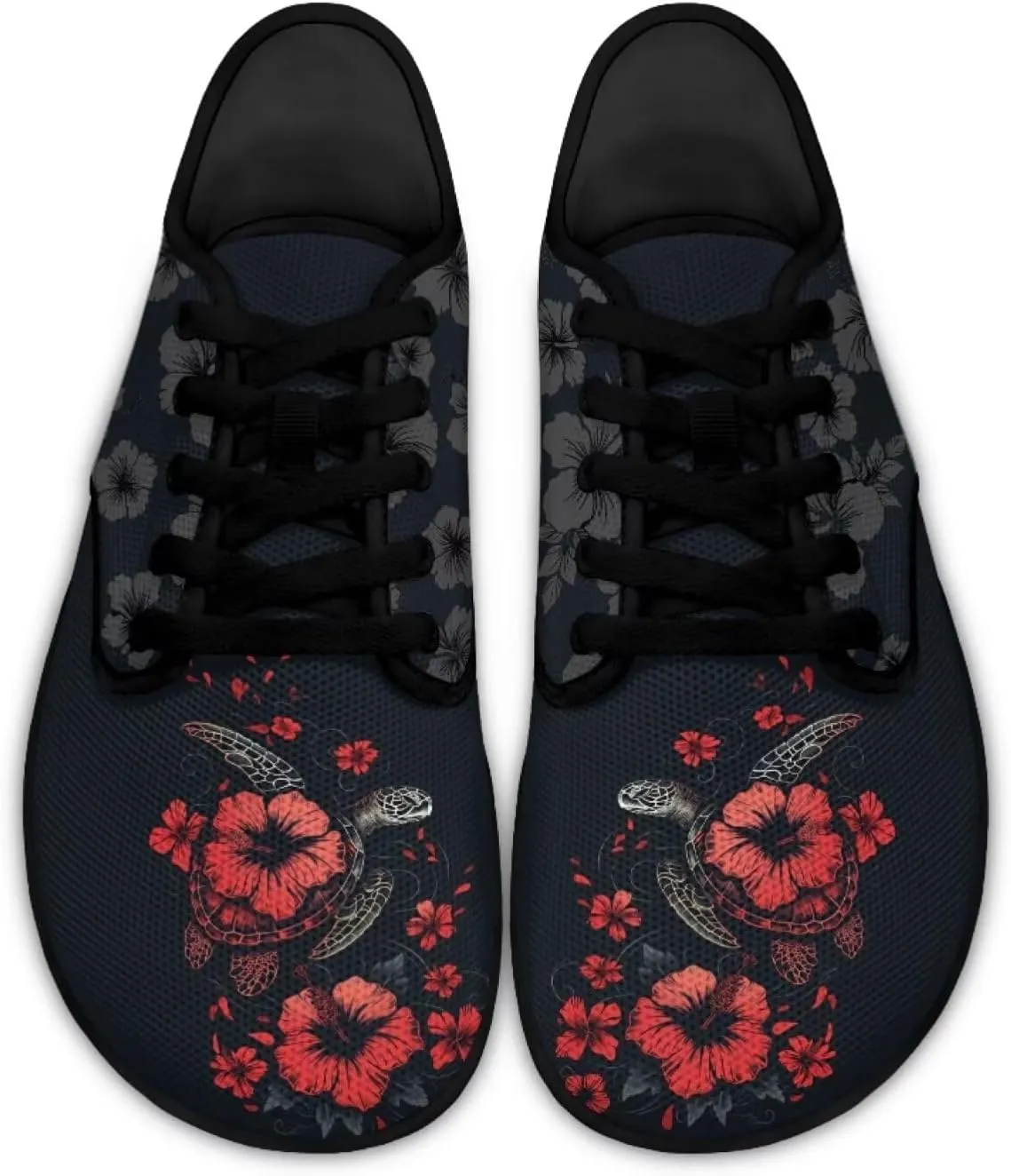 Binienty Womens Barefoot Shoes Fashion Lace Up Walking Sneakers Breathable Low Top Flats for Work Office Daily