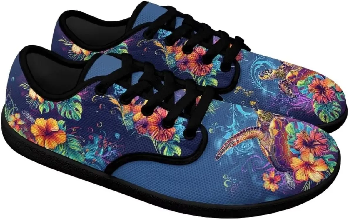 Binienty Womens Barefoot Shoes Fashion Lace Up Walking Sneakers Breathable Low Top Flats for Work Office Daily