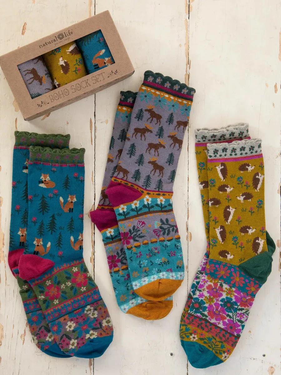 Boxed Boho Socks