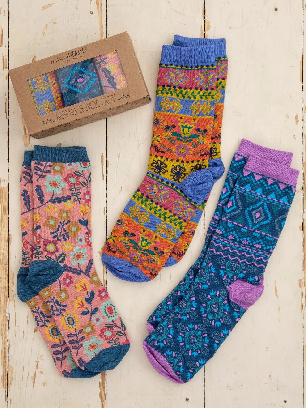 Boxed Boho Socks