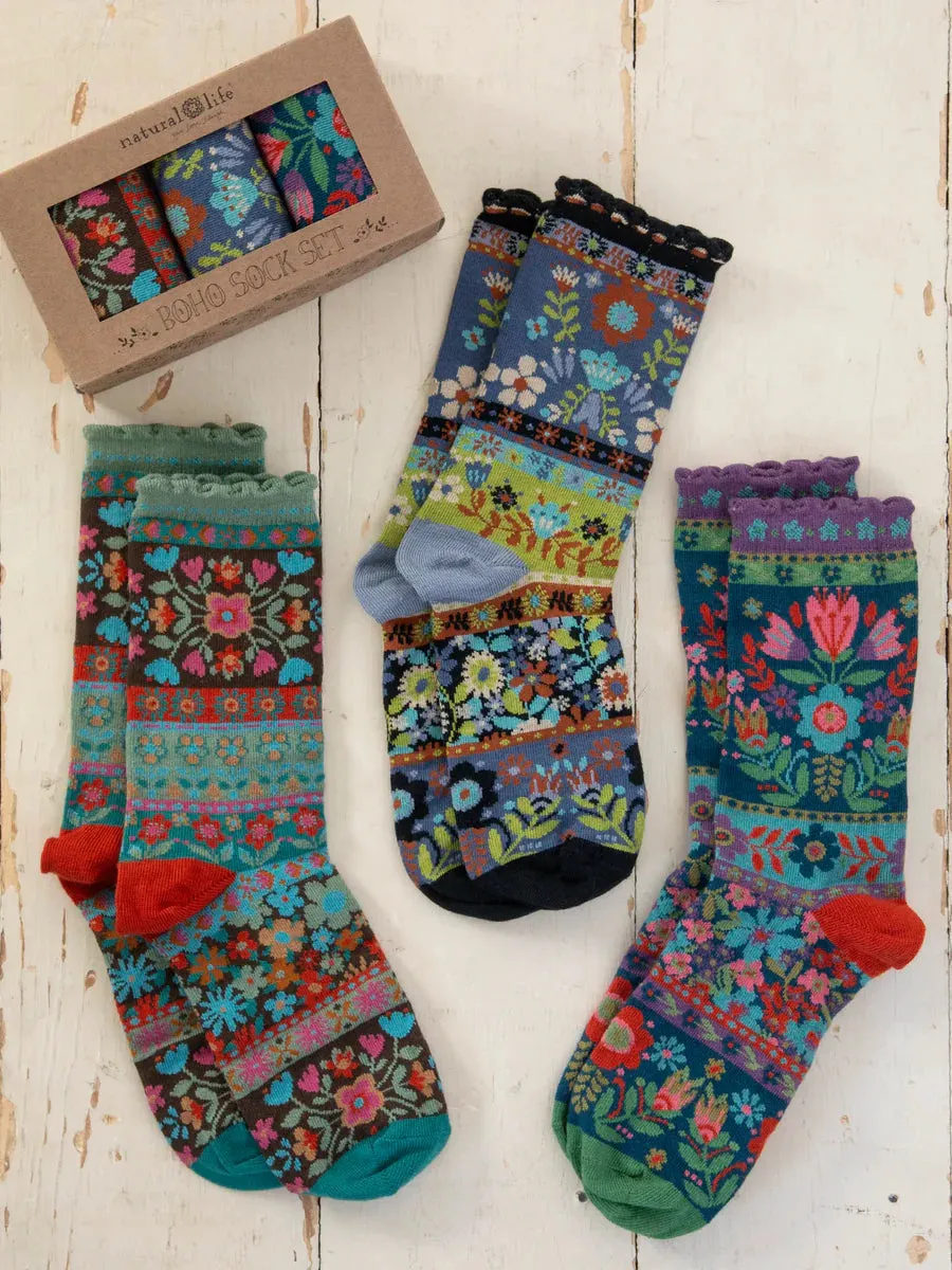 Boxed Boho Socks