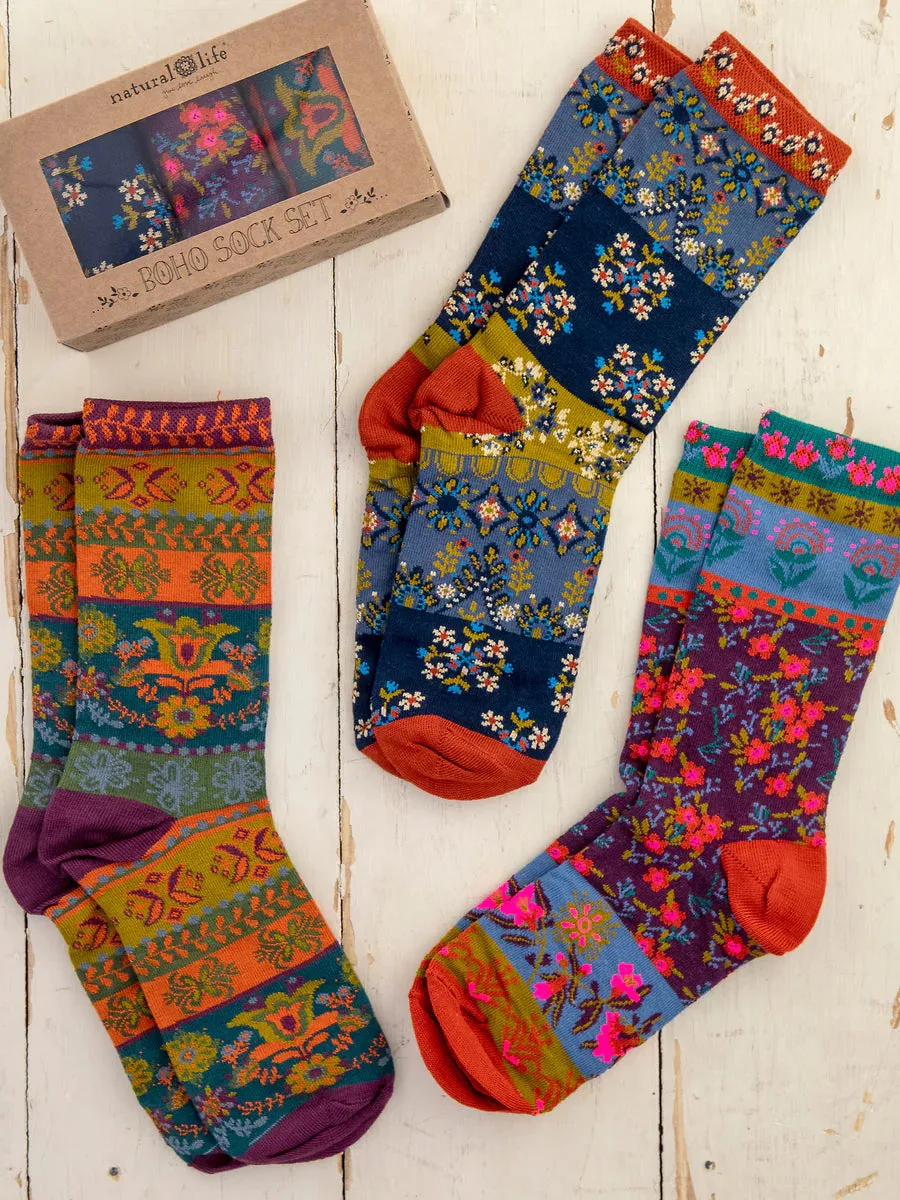 Boxed Boho Socks