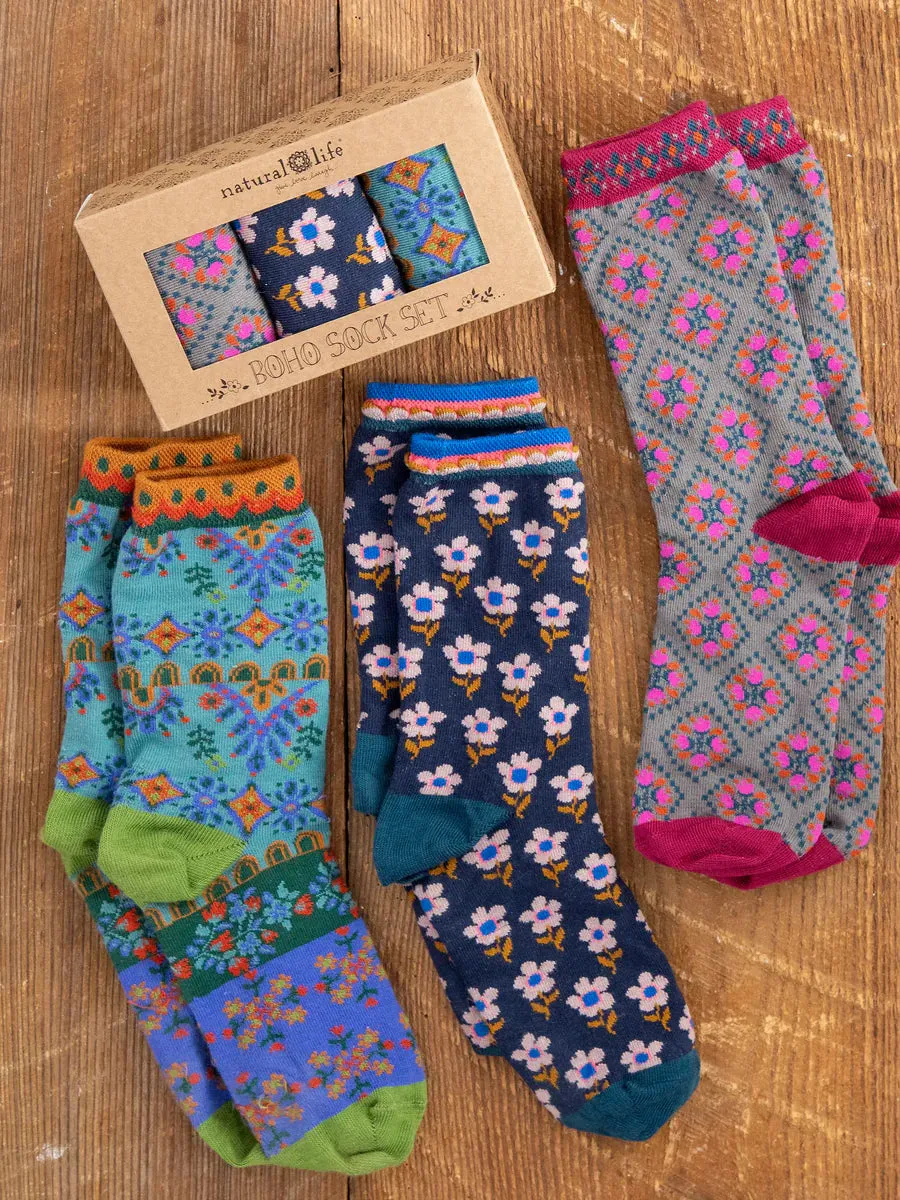 Boxed Boho Socks