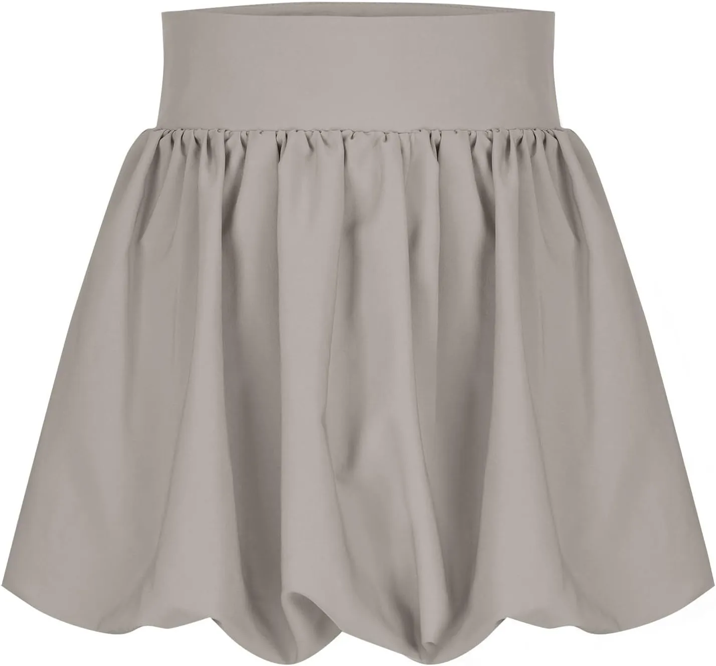 Bubble Skirts for Women A Line Mini Skirt Puffy Flared Skirts High Waisted Summer Skirt Casual Short Skirt Streetwear