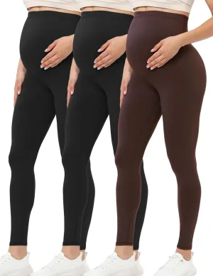 Buttergene Women's Maternity Leggings over the Belly Maternity Yoga Pants Workout Pregnancy Leggings
