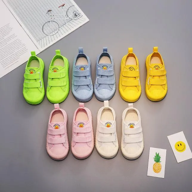 Candy Colors Low Top Kids Canvas Shoes