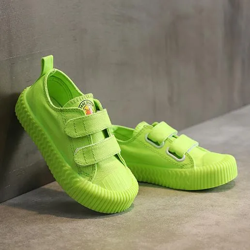 Candy Colors Low Top Kids Canvas Shoes