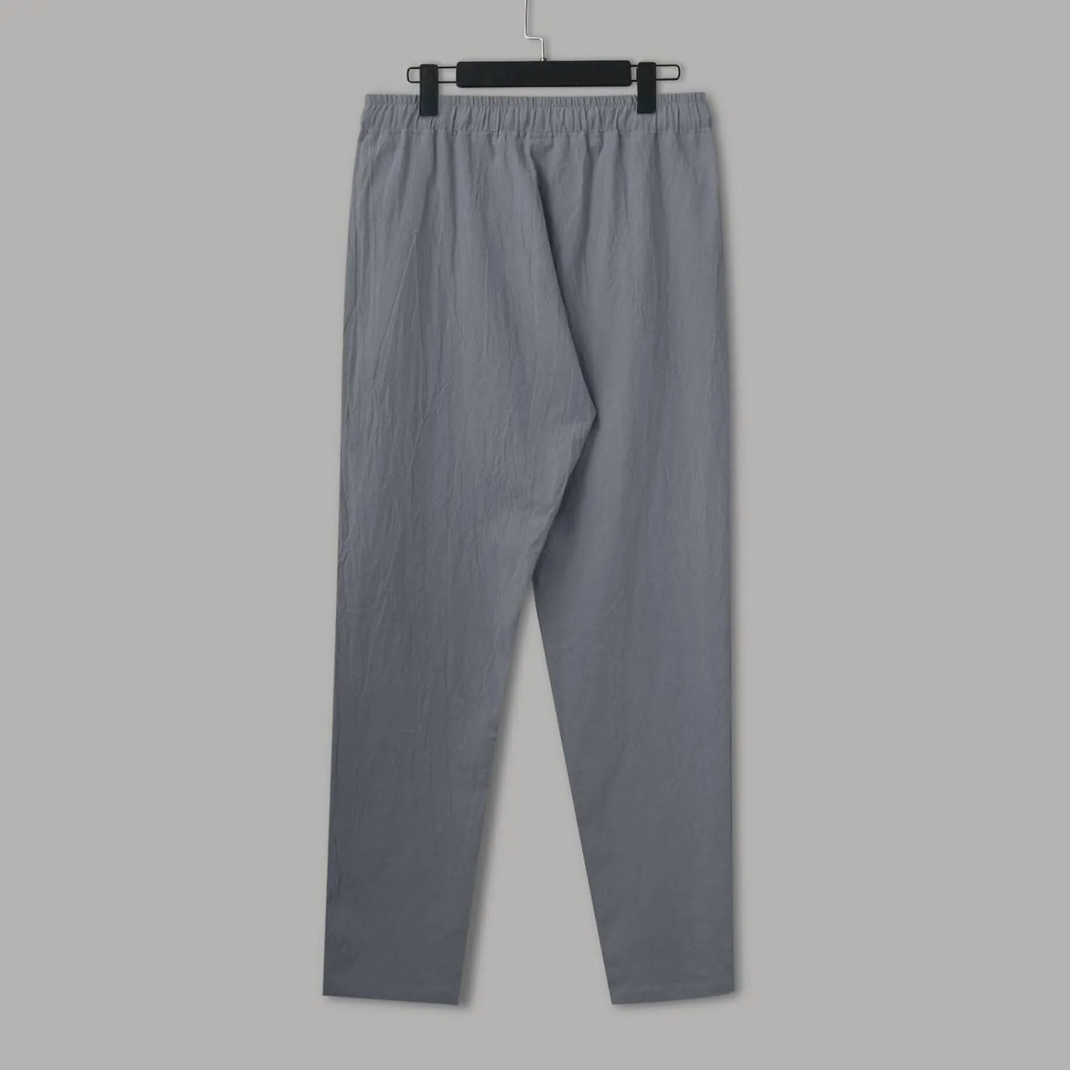 Cargo Work Pant Men's Linen Casual Pants Running Sports Lounge Sweatpant Loose Fit Joggers