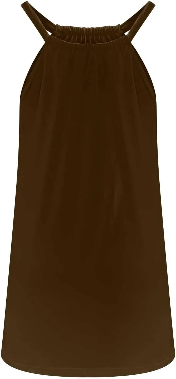 Ceboyel Womens Plain Tank Sundresses Sleeveless Short Mini Dresses Summer Casual Beach Dress Cute Tropical Vacation Clothing
