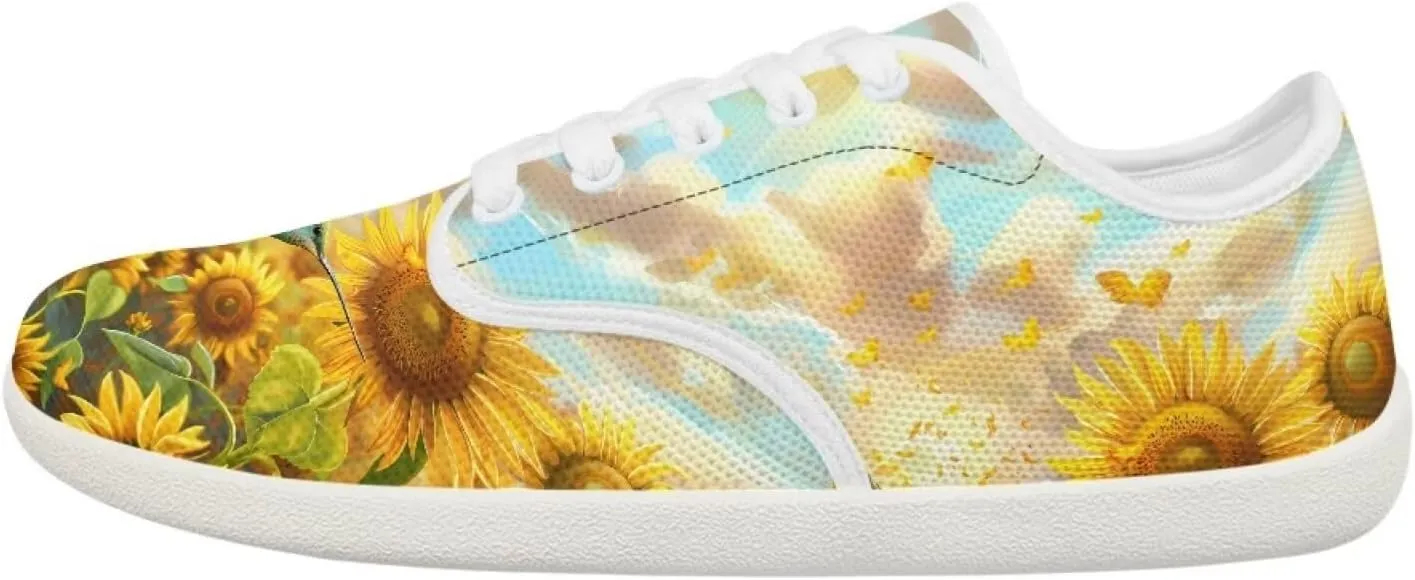 chaqlin Hummingbird Flats Shoes Women Dressy Comfortable Lace Up Sneaker Non Slip Casual Walking Running Tennis Shoe