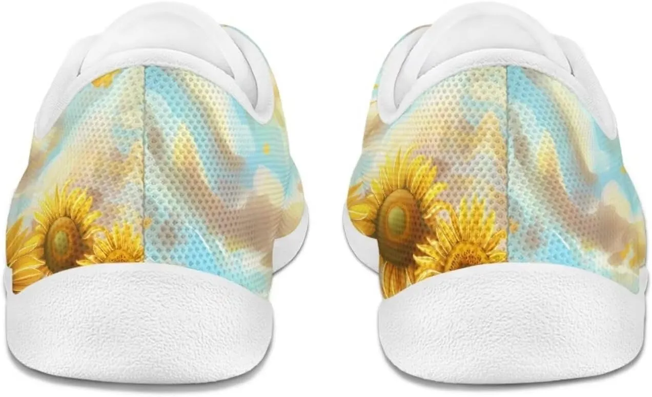 chaqlin Hummingbird Flats Shoes Women Dressy Comfortable Lace Up Sneaker Non Slip Casual Walking Running Tennis Shoe