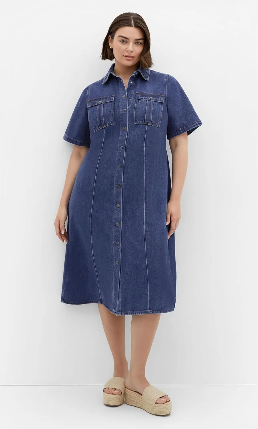 City Chic Women's Plus Size Dress - Jade Denim