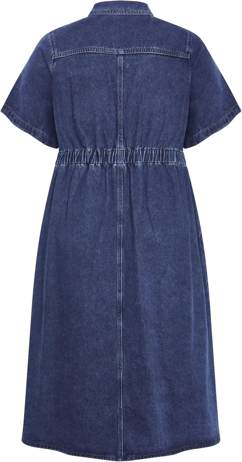 City Chic Women's Plus Size Dress - Jade Denim
