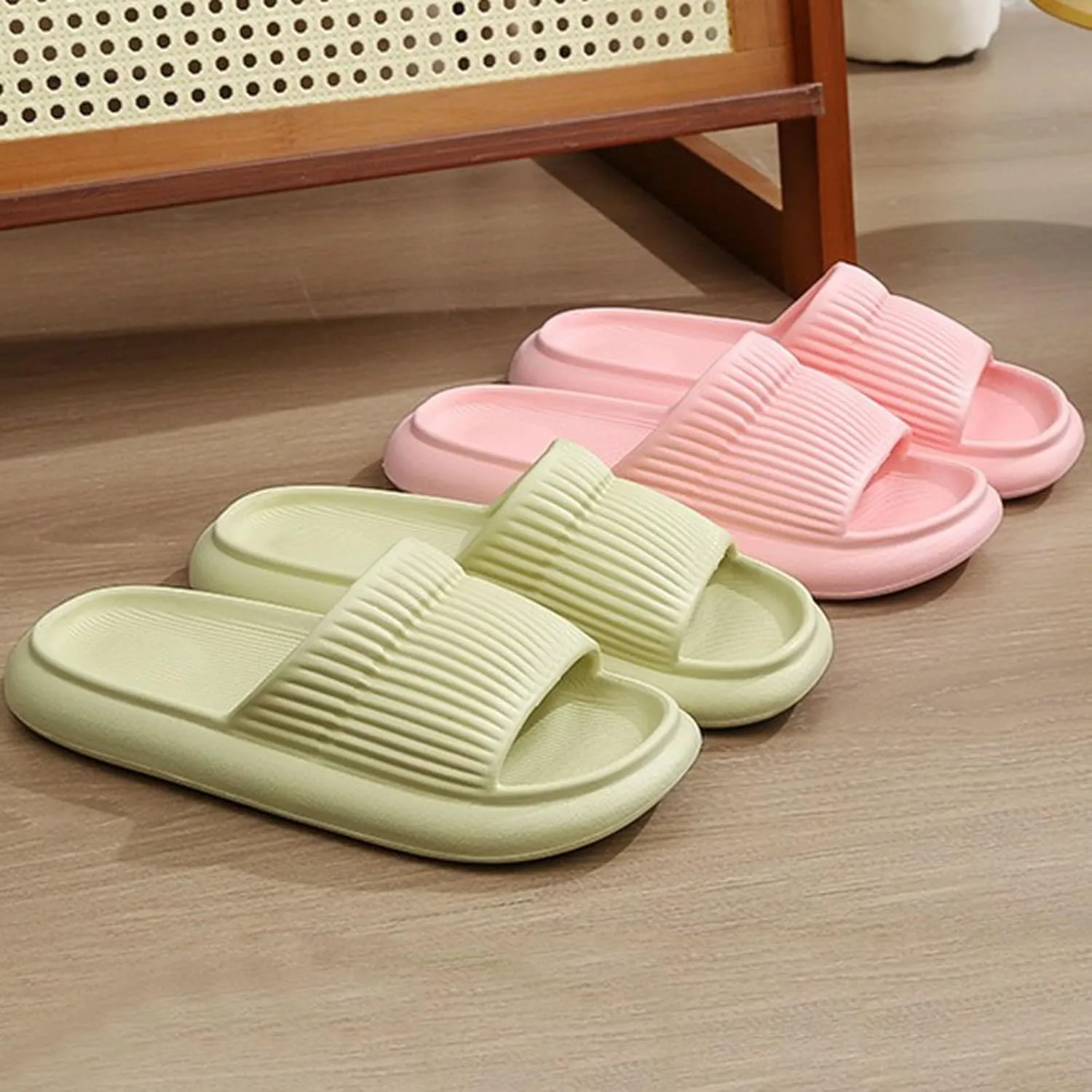 Cloud Slides Shower Shoes for Living Room Pool Beach Spa Public Showers Pillow Slippers for Women and Men