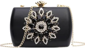 Clutch Purses for Women Womens Shiny Diamond Evening Bag Elegant Leather Shoulder Handbag for Special Occasions