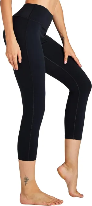 COOLOMG Women Yoga Leggings Running Tights Low Rise Leggings Workout Gym with Hidden Pockets