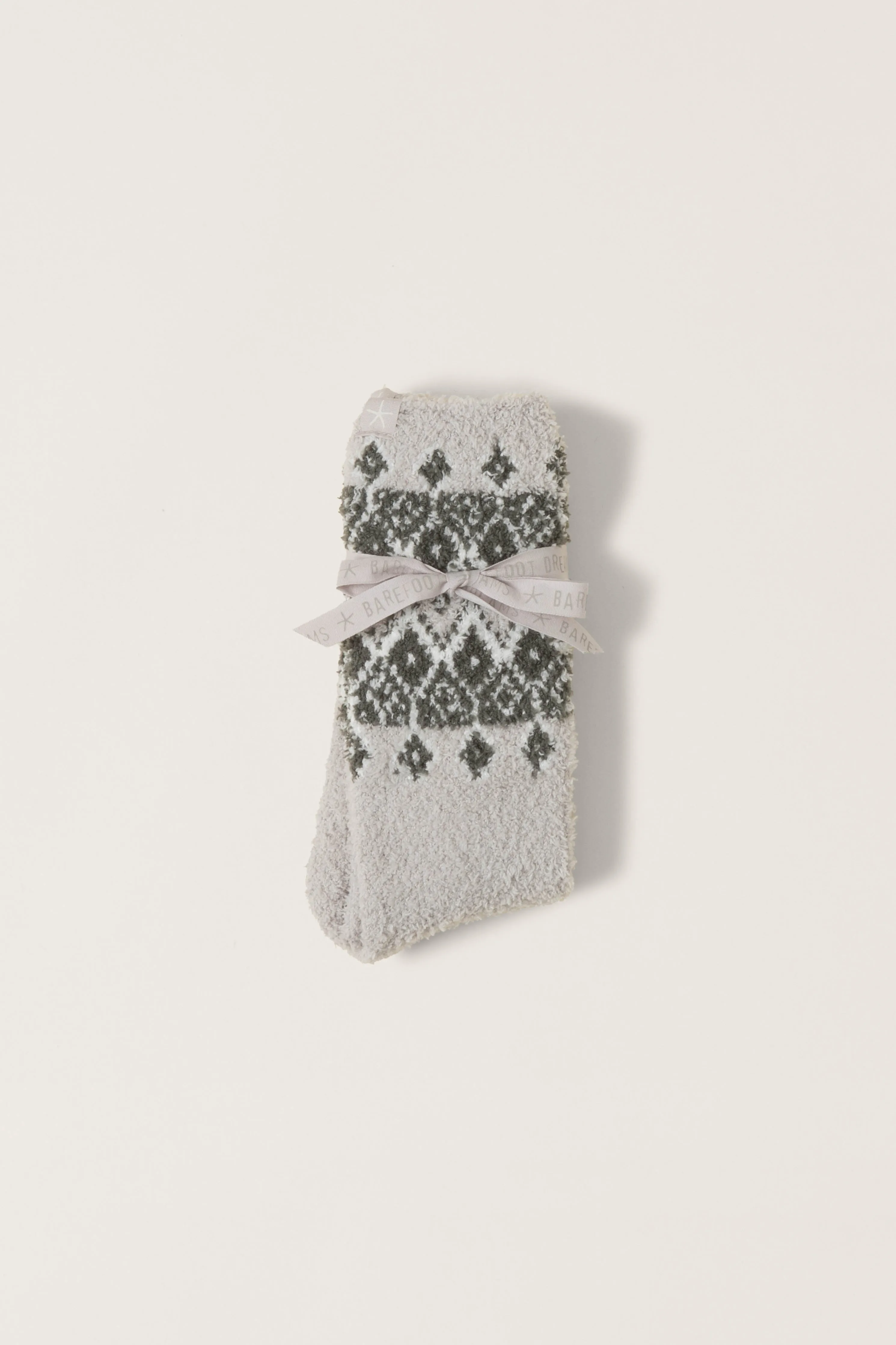 Cozy Chic Fair Isle Socks [Malibu Mist-BDWCC23098]