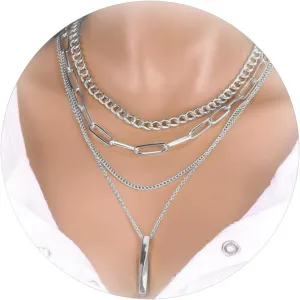 Dcfywl731 Bar Necklaces for Women Layered Choker Necklaces Chunky Gold Paperclip Chain Necklace