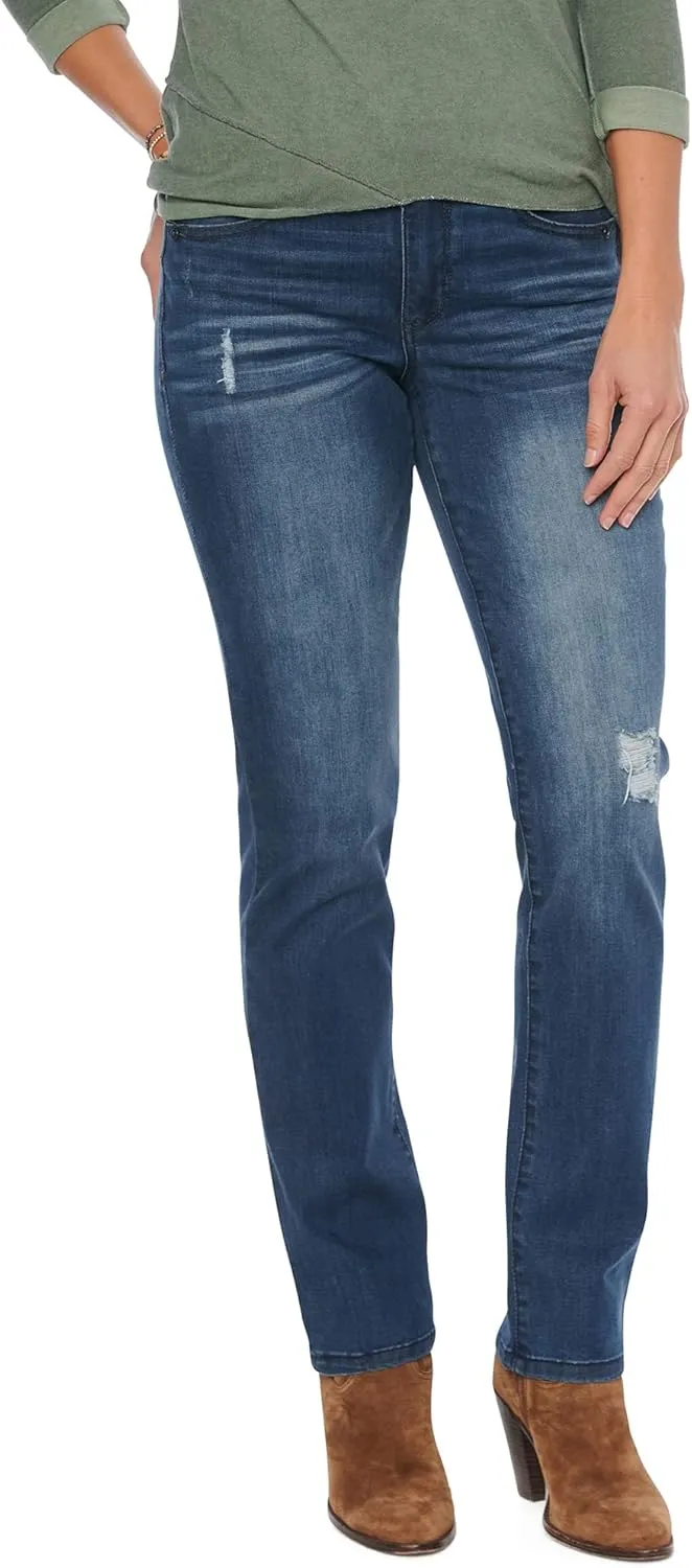 Democracy Women's Plus-Size Ab Solution Straight Leg