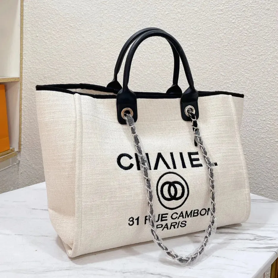 Designer Bags Classic Flower Beach Tote Bag TOP Luxury Large Capacity High Bag Celebrity Party Transparent Beige Black Versatile Fashion Bag