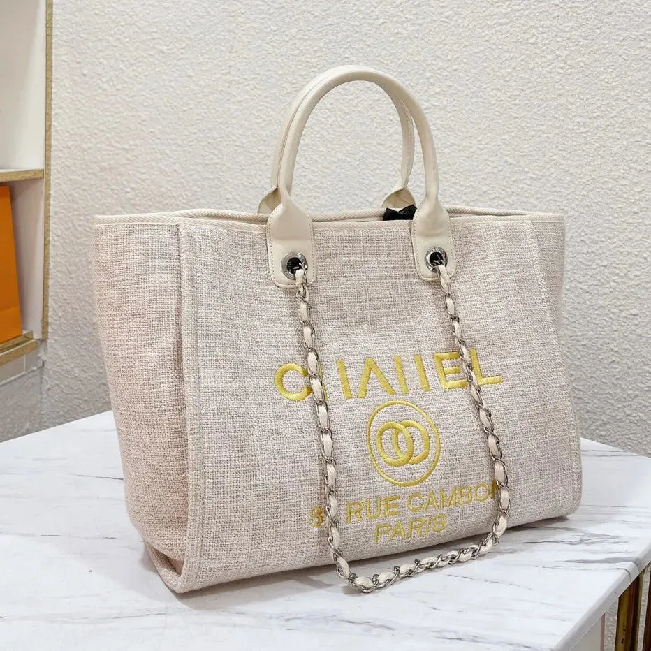 Designer Bags Classic Flower Beach Tote Bag TOP Luxury Large Capacity High Bag Celebrity Party Transparent Beige Black Versatile Fashion Bag