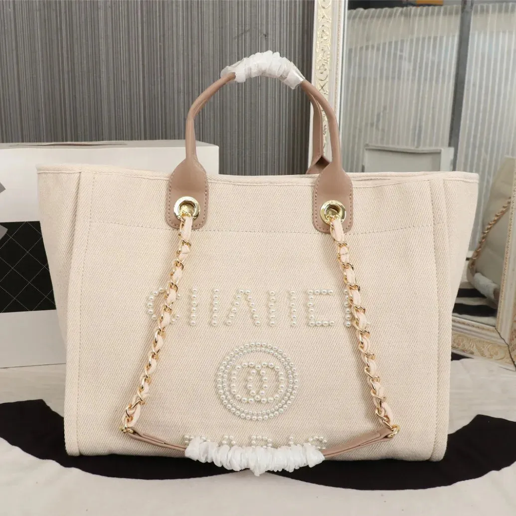 Designer Bags Classic Flower Beach Tote Bag TOP Luxury Large Capacity High Bag Celebrity Party Transparent Beige Black Versatile Fashion Bag