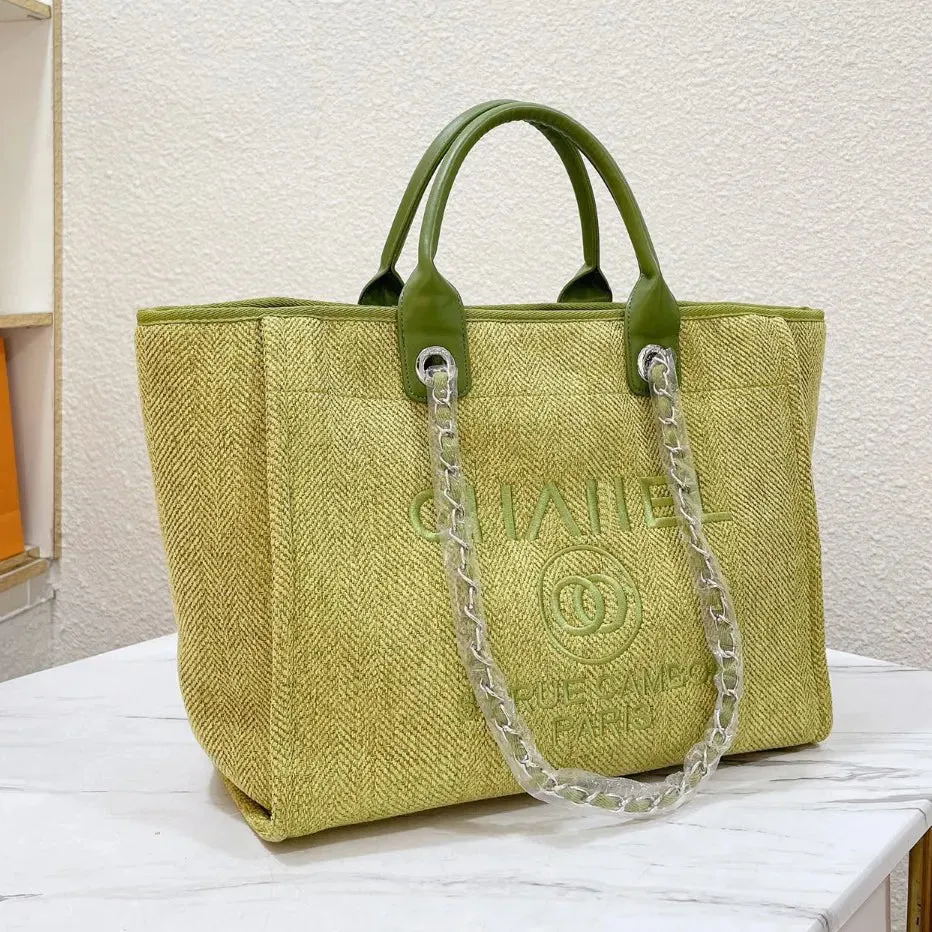 Designer Bags Classic Flower Beach Tote Bag TOP Luxury Large Capacity High Bag Celebrity Party Transparent Beige Black Versatile Fashion Bag