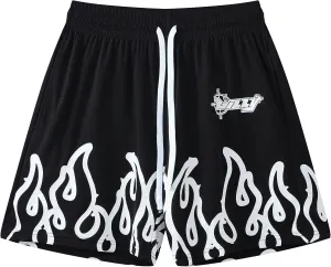 DIOTSR Mens Graphic Basketball Shorts Drawstring Running Workout Shorts Summer Cool Casual Shorts