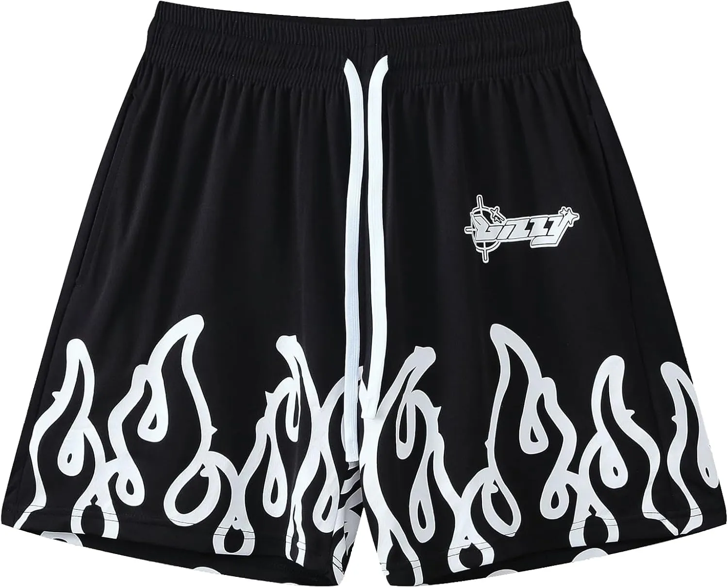 DIOTSR Mens Graphic Basketball Shorts Drawstring Running Workout Shorts Summer Cool Casual Shorts