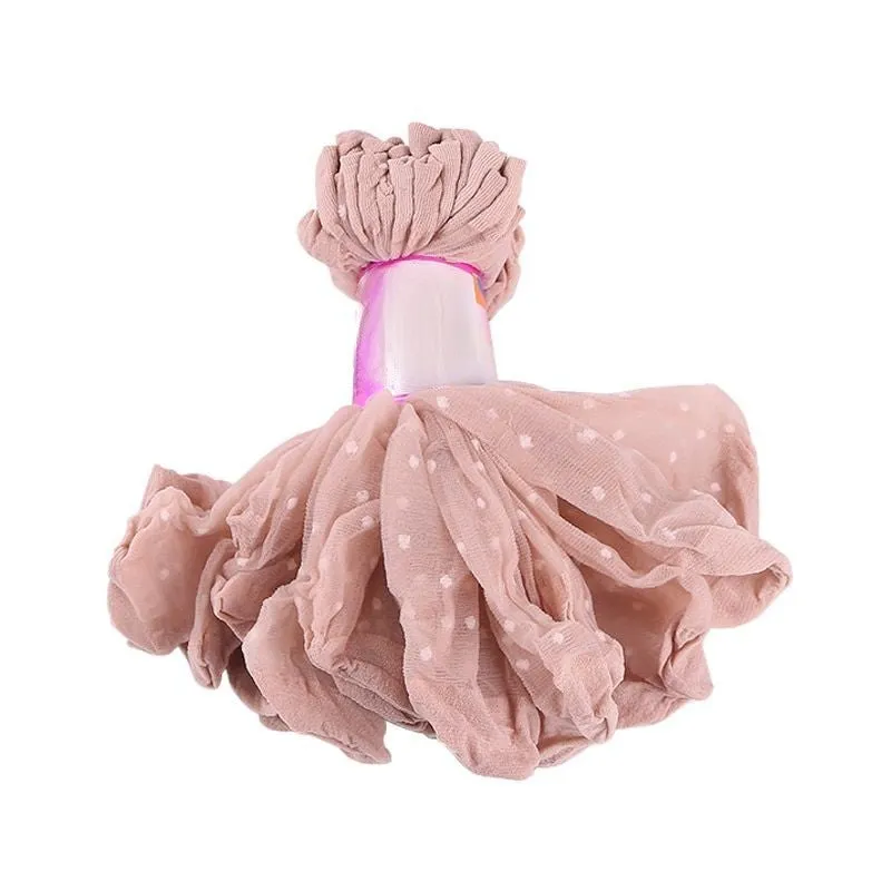 Dot Transparent Thin Crystal Silk Socks