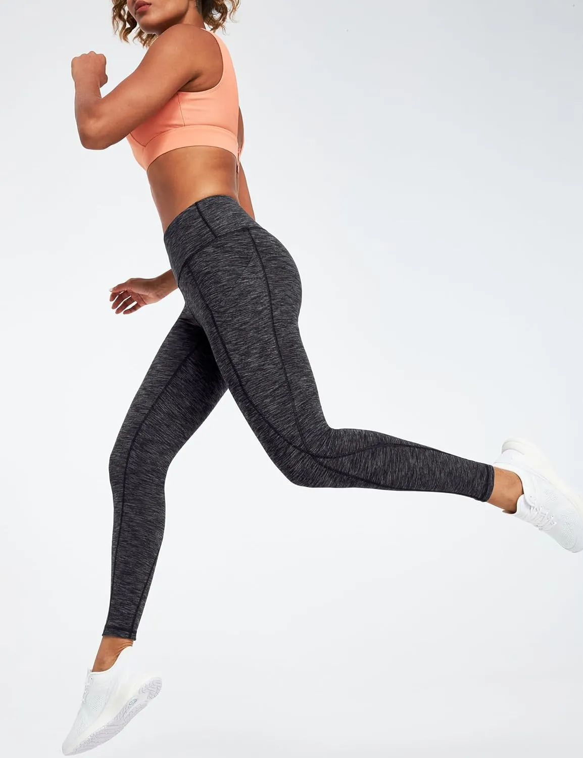 Ewedoos Leggings with Pockets for Women High Waisted Yoga Pants Women Tummy Control Workout Compression Leggings