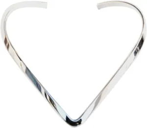 Fashion Jewelry Adjustable Shiny SILVER or GOLD V choker for Slides or Pendants