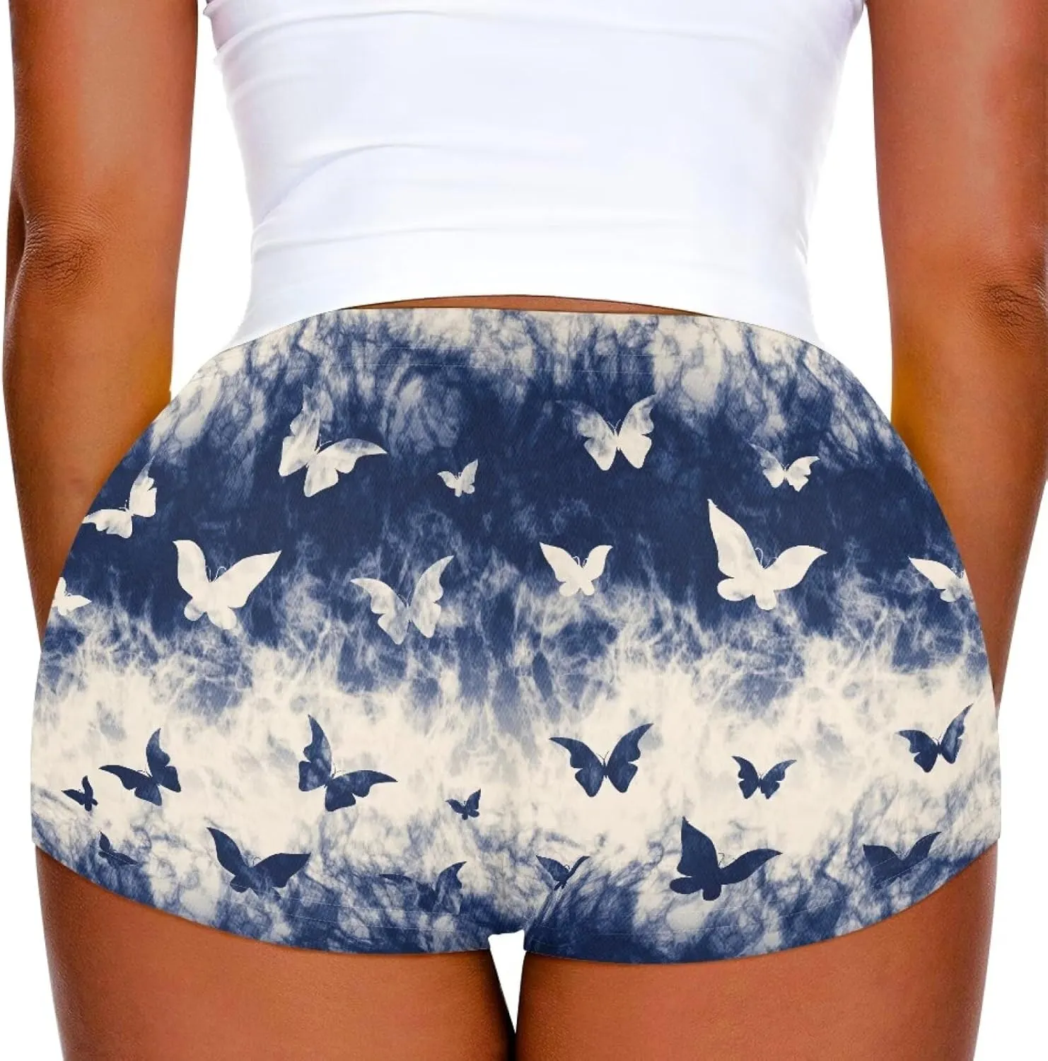 Flashideas Womens Butt Lifting High Waisted Booty Shorts Sexy Yoga Shorts Workout Shorts