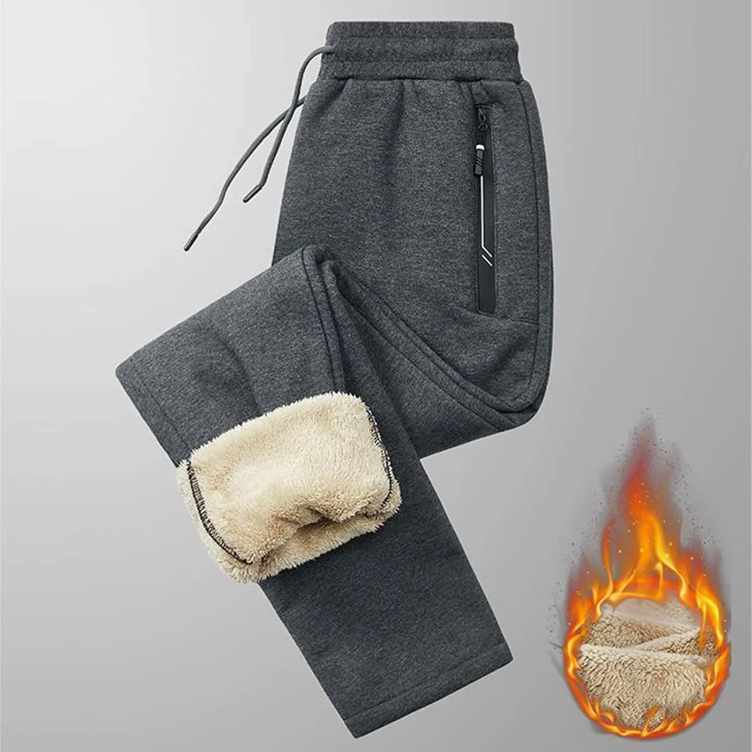 Fleece Leggings for Women Plus Trousers Solid Outdoor Pants Winter Warm Hiking Pants Lined Leggings