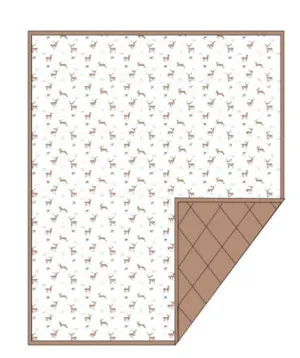 Floret Quilted Blanket | Reindeer