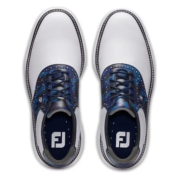 FootJoy Gents FJ Traditions Shoes White - Navy - Camo 57945