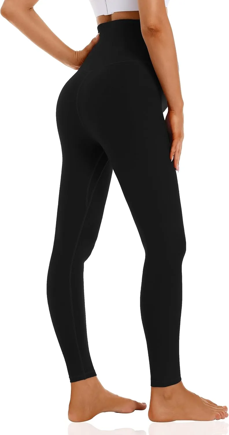 Foucome Women's Maternity Leggings Over The Belly Pregnancy Yoga Pants Workout Athletic Leggings