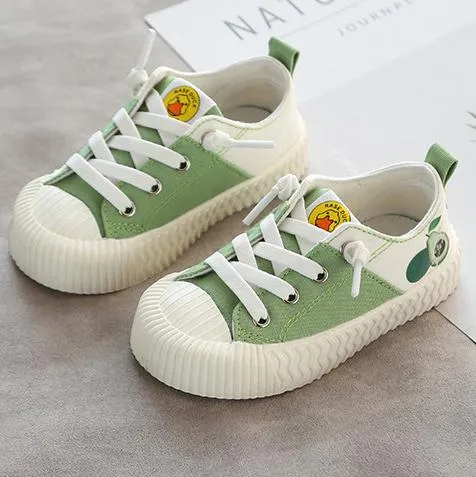 Fruit Color Low Top Kids Canvas Shoes