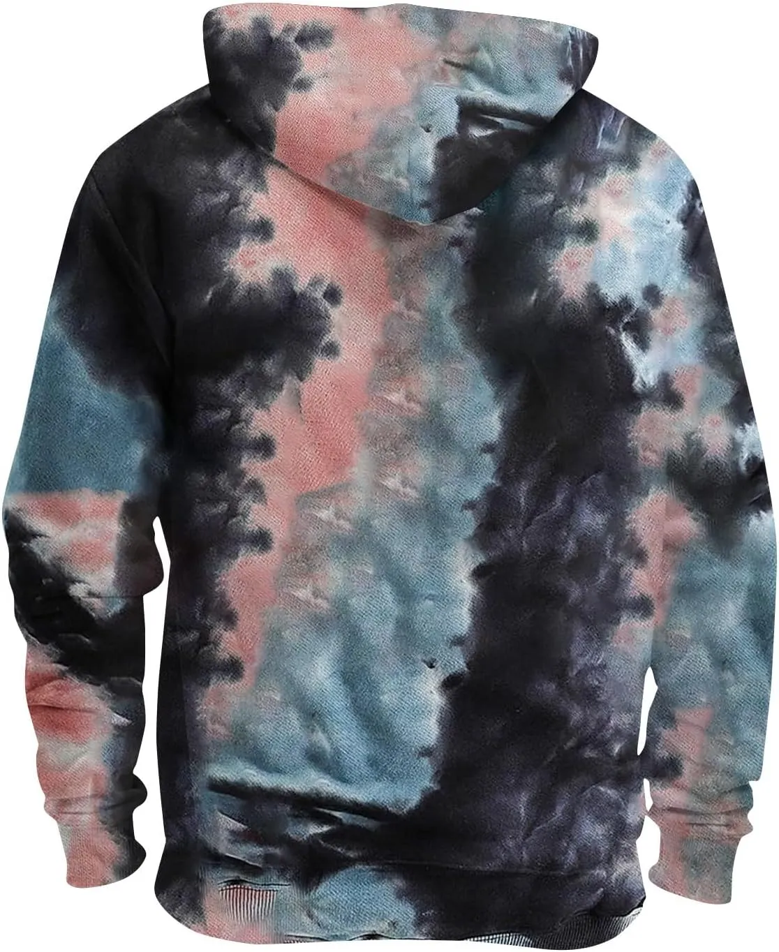 GOFULY Mens Sweatshirt Hoodie Lightweight Fall Tie Dye Hoodies Long Sleeve Pullover Sweatshirts Drawstring Shirt With Pocket